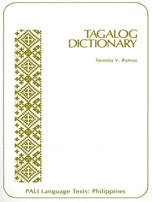 cover image of Tagalog Dictionary